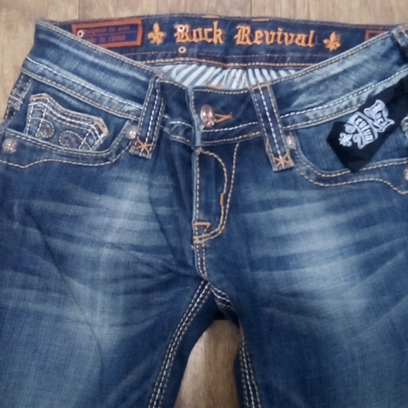 Rock Revival Women's 26 Straight Debbie Embellished Bejeweled Rhinestones NWOT - Picture 12 of 12